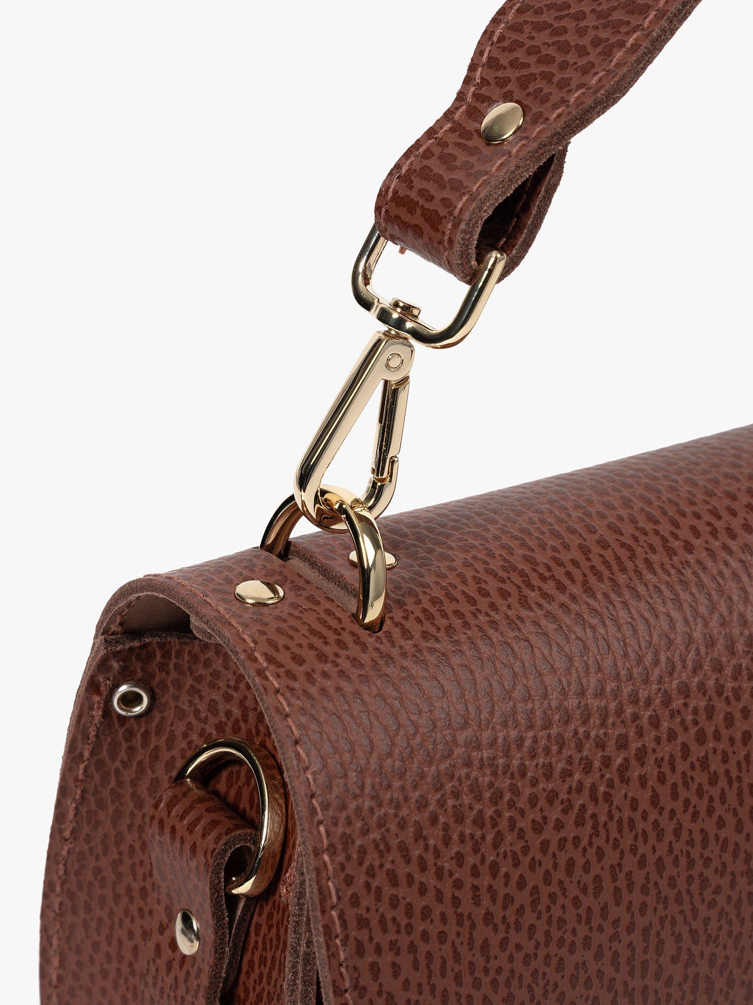 Product image 5 of 9, which shows Cambridge Satchel The Kate Leather Crossbody Bag, Bay Celtic Grain