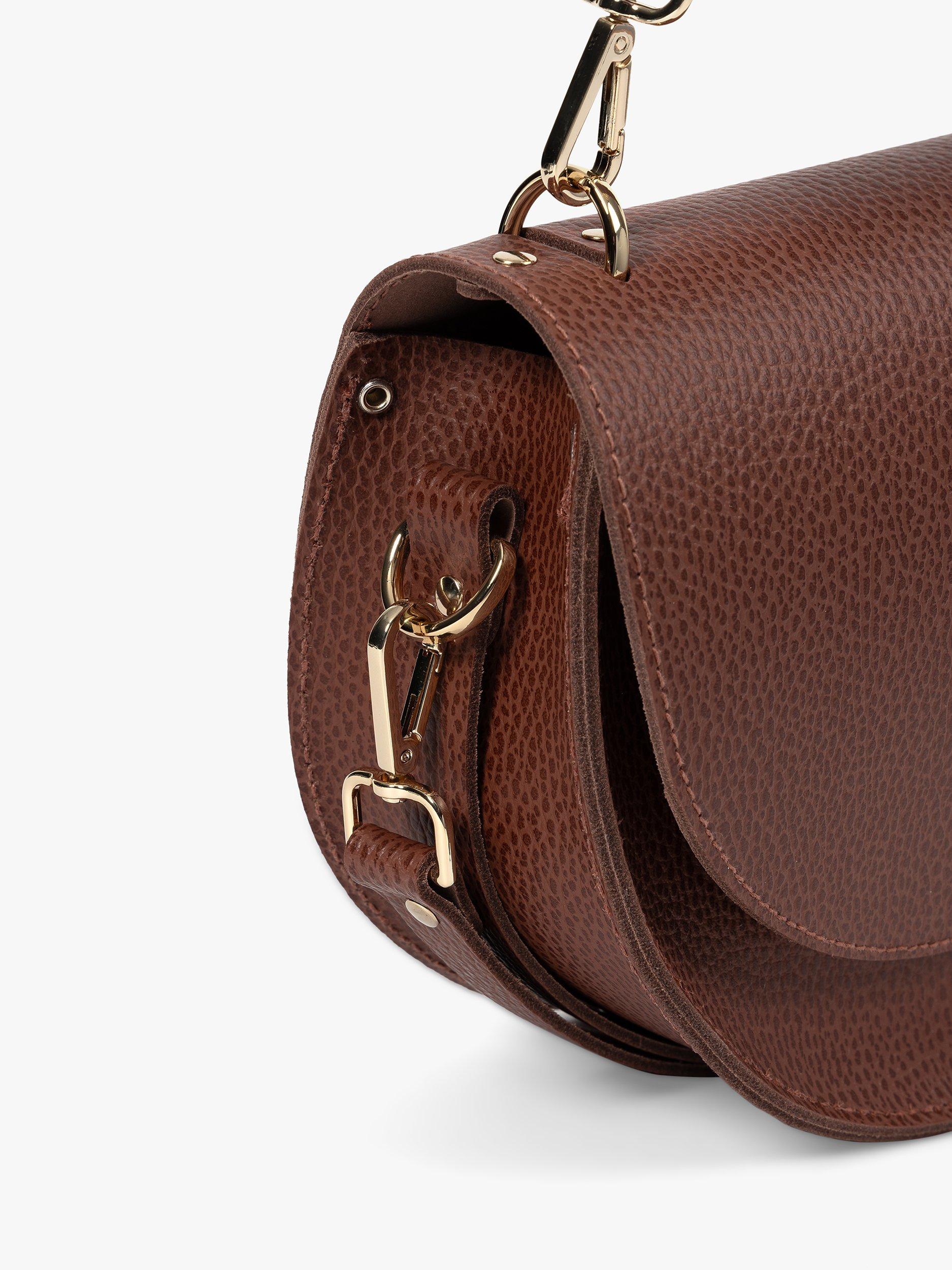 Product image 6 of 9, which shows Cambridge Satchel The Kate Leather Crossbody Bag, Bay Celtic Grain