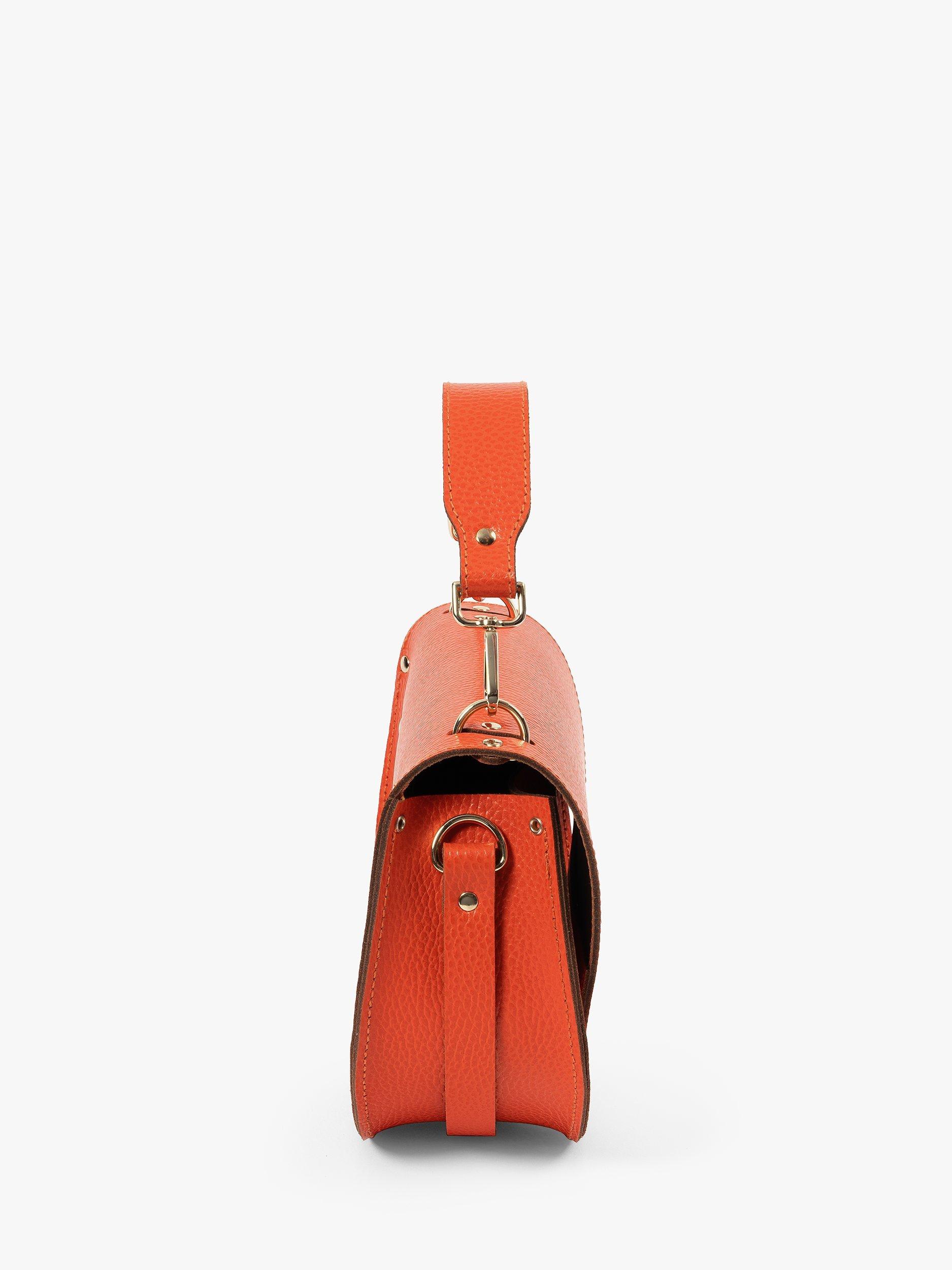 Product image 3 of 10, which shows Cambridge Satchel The Kate Leather Crossbody Bag, Orangeade Celtic Grain