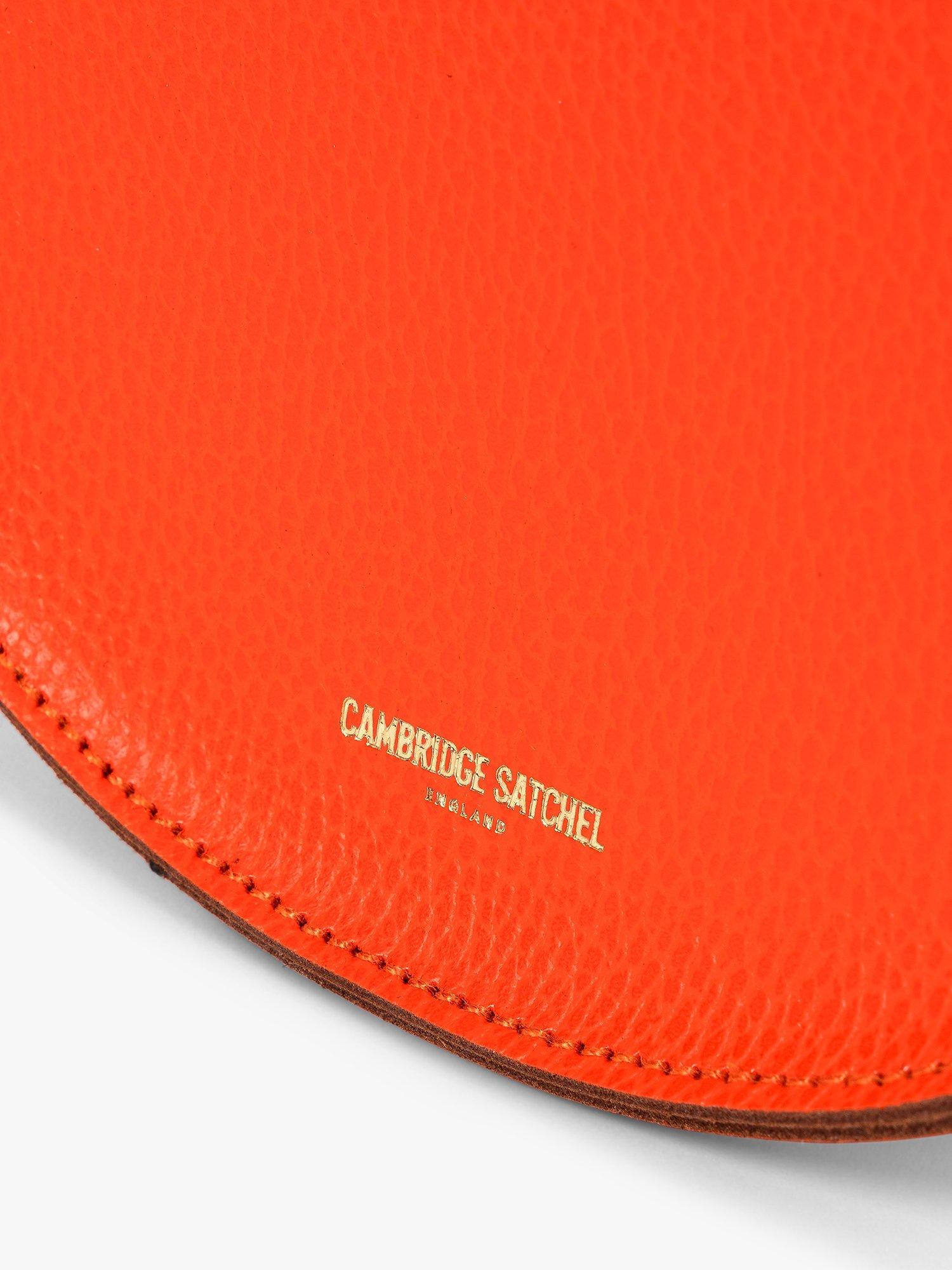 Product image 6 of 10, which shows Cambridge Satchel The Kate Leather Crossbody Bag, Orangeade Celtic Grain
