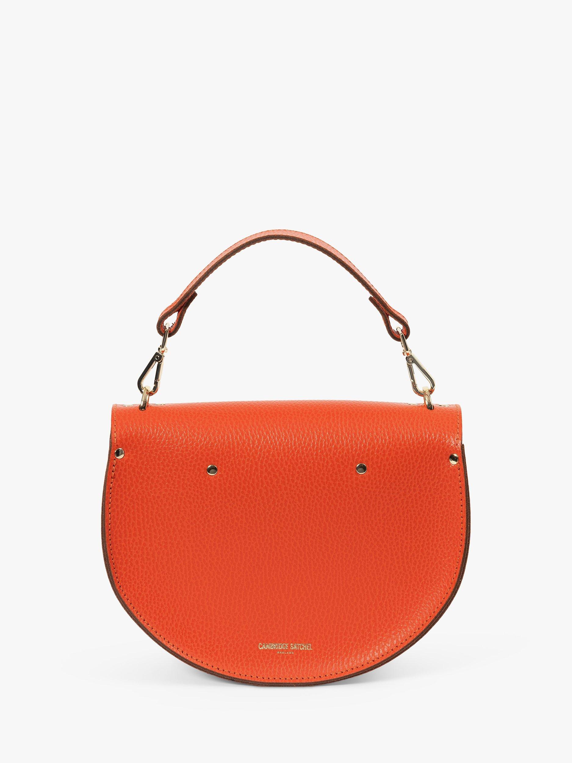 Product image 9 of 10, which shows Cambridge Satchel The Kate Leather Crossbody Bag, Orangeade Celtic Grain