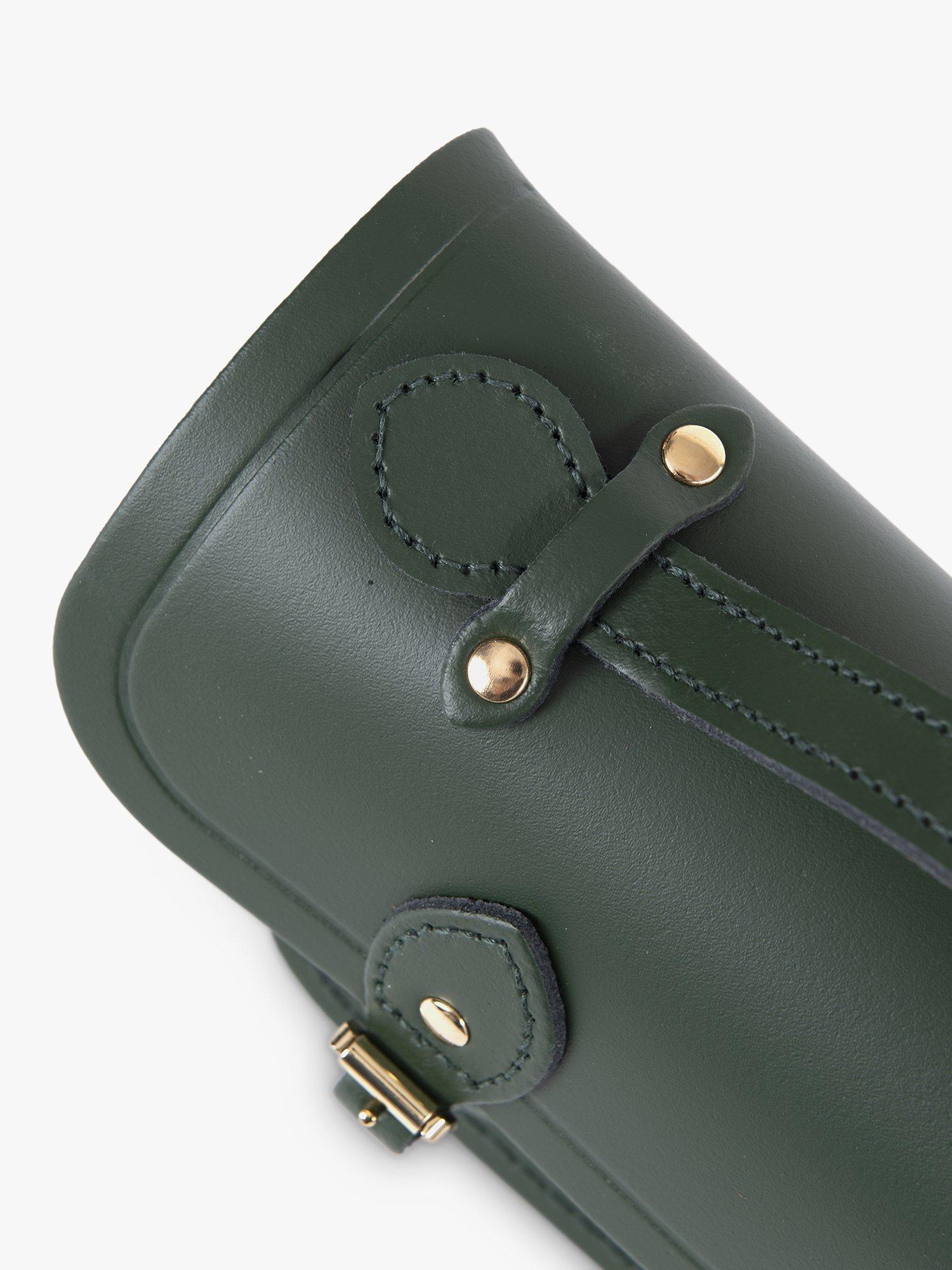 Product image 5 of 7, which shows Cambridge Satchel The Mini Leather Satchel, Racing Green