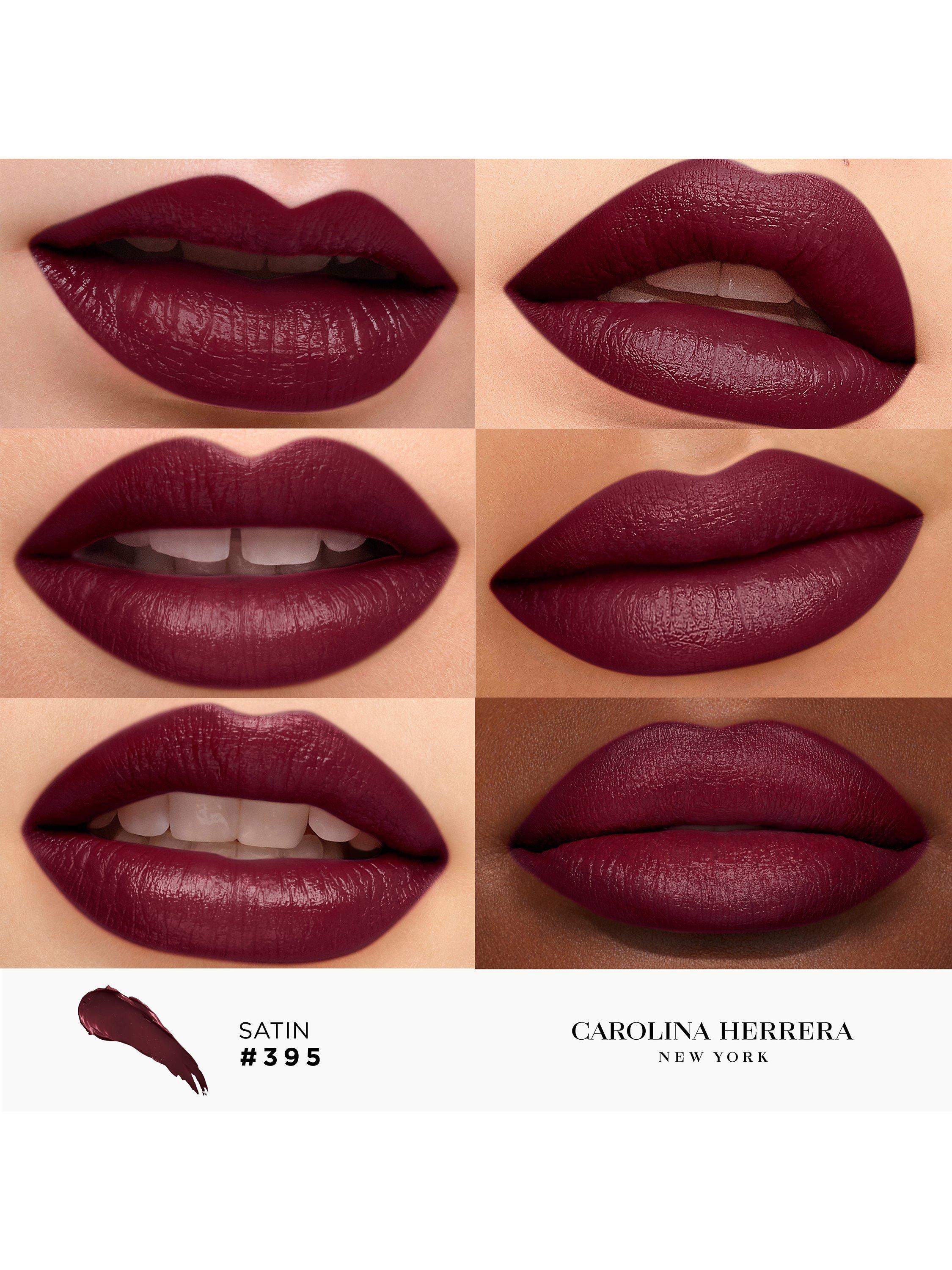 Product image 2 of 9, which shows Carolina Herrera Fabulous Kiss Lipstick Satin Refill, 395 Purple Drama