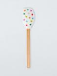 John Lewis Multi Stars Silicone Head Spatula with Bamboo Handle