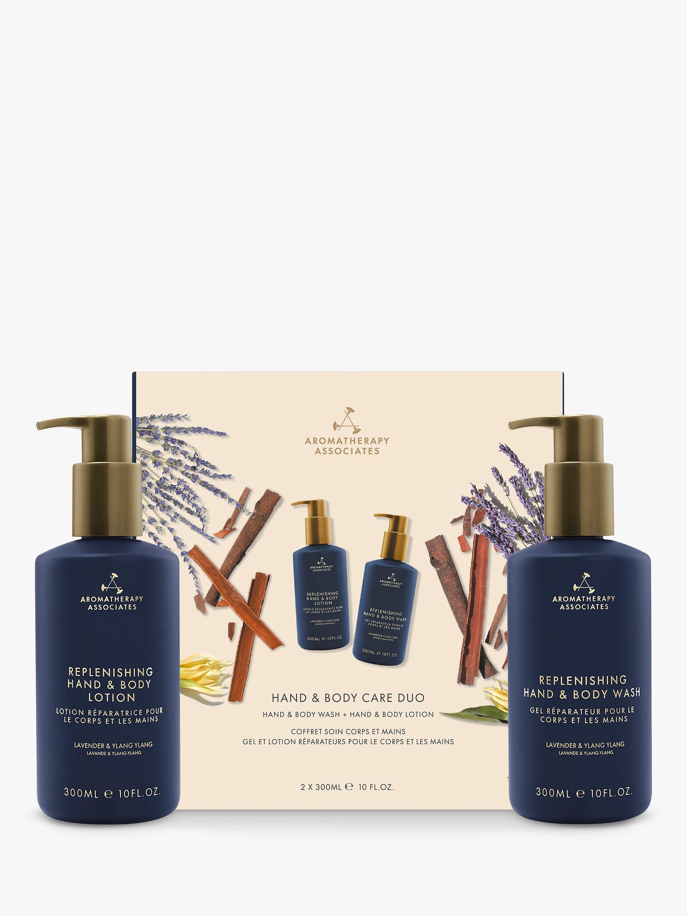 Product image 1 of 2, which shows Aromatherapy Associates Hand & Body Care Duo Bodycare Gift Set