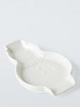 John Lewis Snowman Fine China Spoon Rest, White