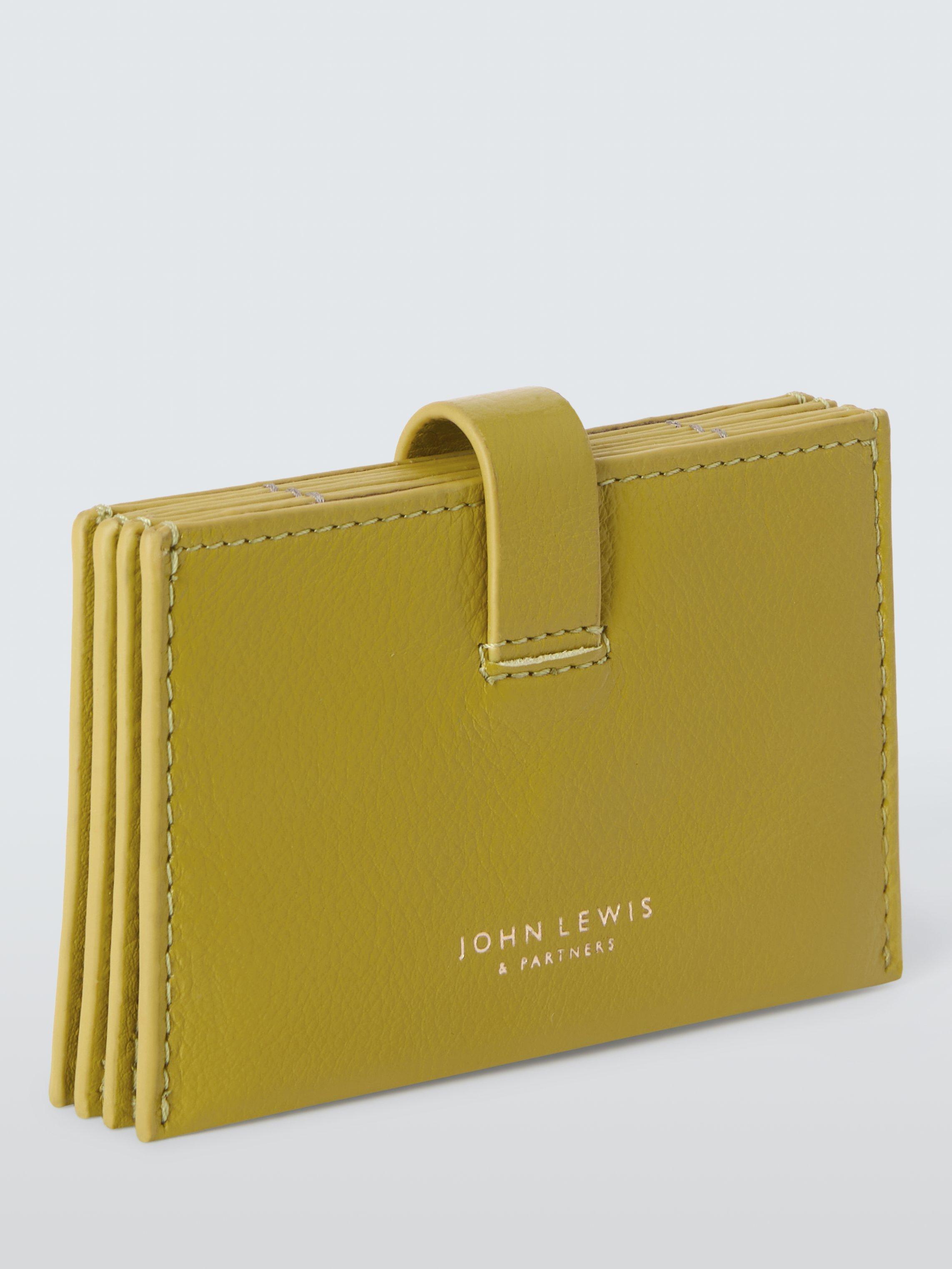 John Lewis Leather Concertina Card Holder