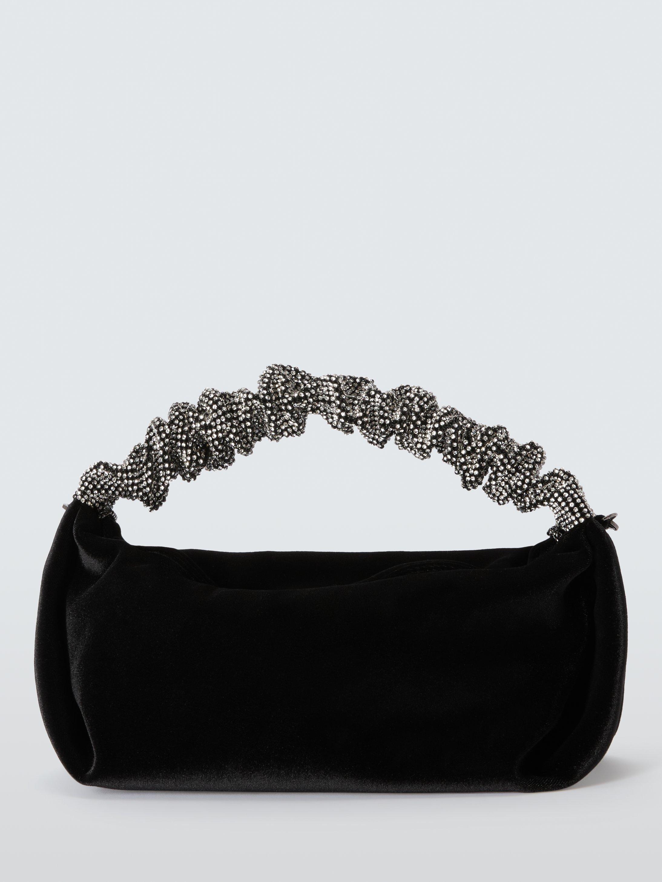 Black evening bags with rhinestones sale