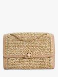 Dune London Delphinium Woven Shoulder Bag, Natural