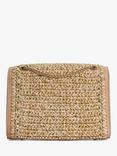 Dune London Delphinium Woven Shoulder Bag, Natural