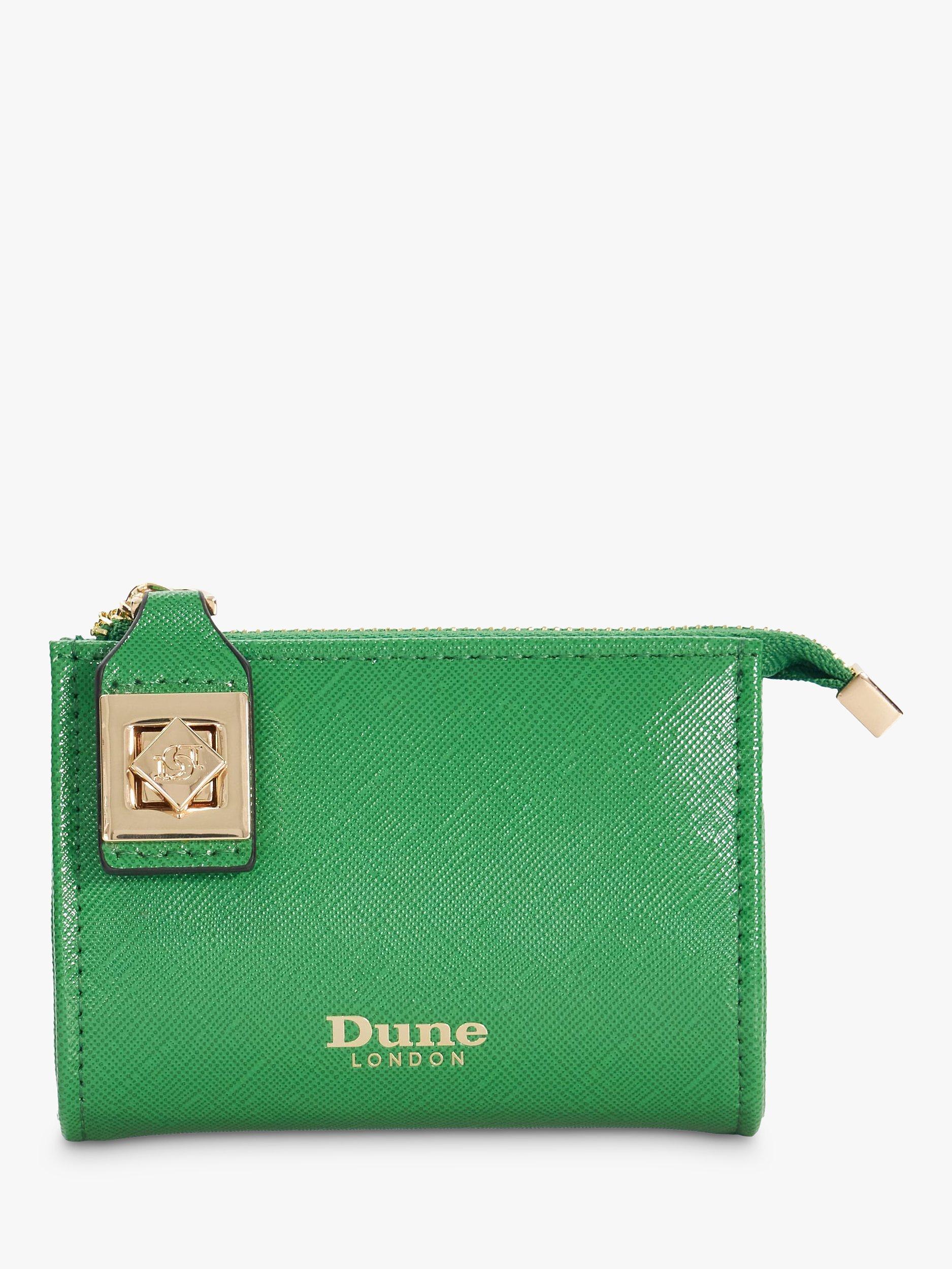 Dune Koined Turnlock Cardholder, Green