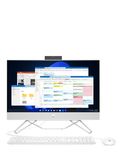 HP 24-cb1040na All-in-One Desktop PC, Intel Core i5 Processor, 8GB RAM, 512GB SSD, 23.8" Full HD, Starry White - view 2, Starry White