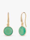 Auree Antibes Chrysoprase Drop Earrings, Gold