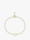 Auree Verona Love Heart Chain Bracelet, Gold