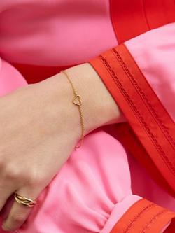 Auree Verona Love Heart Chain Bracelet - view 2, Gold