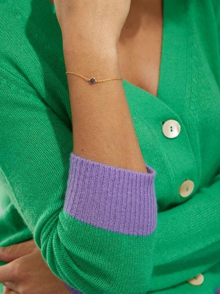 Auree Hampton Gold Vermeil Bracelet - view 2, Gold/Sapphire