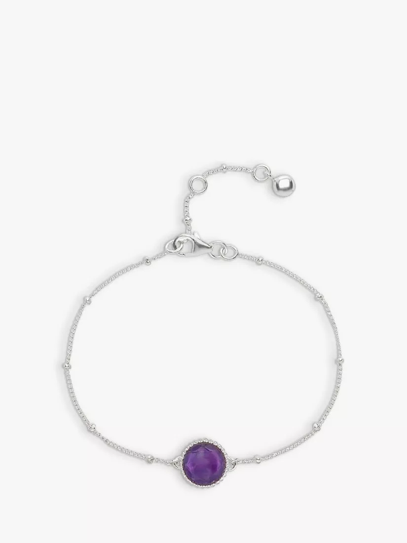 Auree Barcelona Birthstone Sterling Silver Bracelet