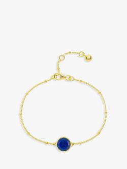 Auree Barcelona Birthstone Vermeil Bracelet, Lapis Lazuli - September