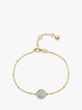 Auree Barcelona Birthstone Vermeil Bracelet, Crystal - April