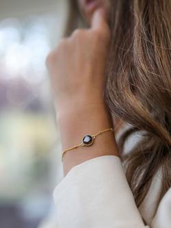 Auree Barcelona Birthstone Vermeil Bracelet - view 2, Smokey Quartz - November