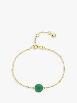 Auree Barcelona Birthstone Vermeil Bracelet, Chrysoprase - May