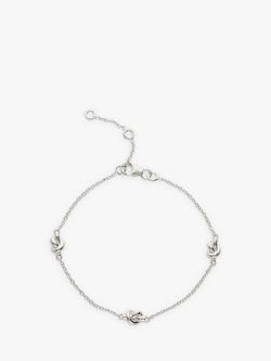 Auree St Ives Nautical Knot Chain Bracelet, Silver