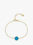 Auree Barcelona Birthstone Vermeil Bracelet, Turqouise - December