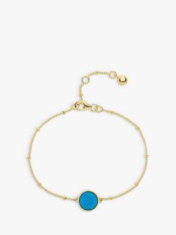 Auree Barcelona Birthstone Vermeil Bracelet, Turqouise - December