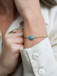 Auree Barcelona Birthstone Vermeil Bracelet, Turqouise - December