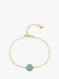 Auree Barcelona Birthstone Vermeil Bracelet, Blue Topaz - March