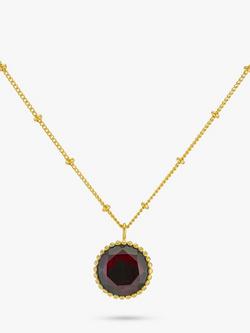 Auree Barcelona Birthstone Vermeil Necklace, Garnet - January