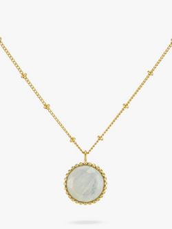Auree Barcelona Birthstone Vermeil Necklace, Moonstone - June