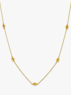 Auree St Ives Nautical Knot Necklace, Gold