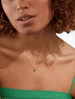 Auree Hampton Gold Vermeil Pendant Necklace - view 2, Gold/Emerald