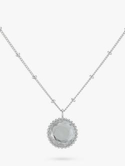 Auree Barcelona Birthstone Sterling Silver Necklace, Crystal - April