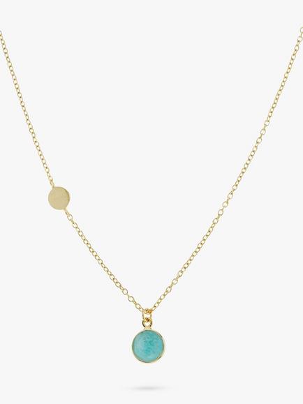 Auree Salina Amazonite Necklace, Gold, Gold