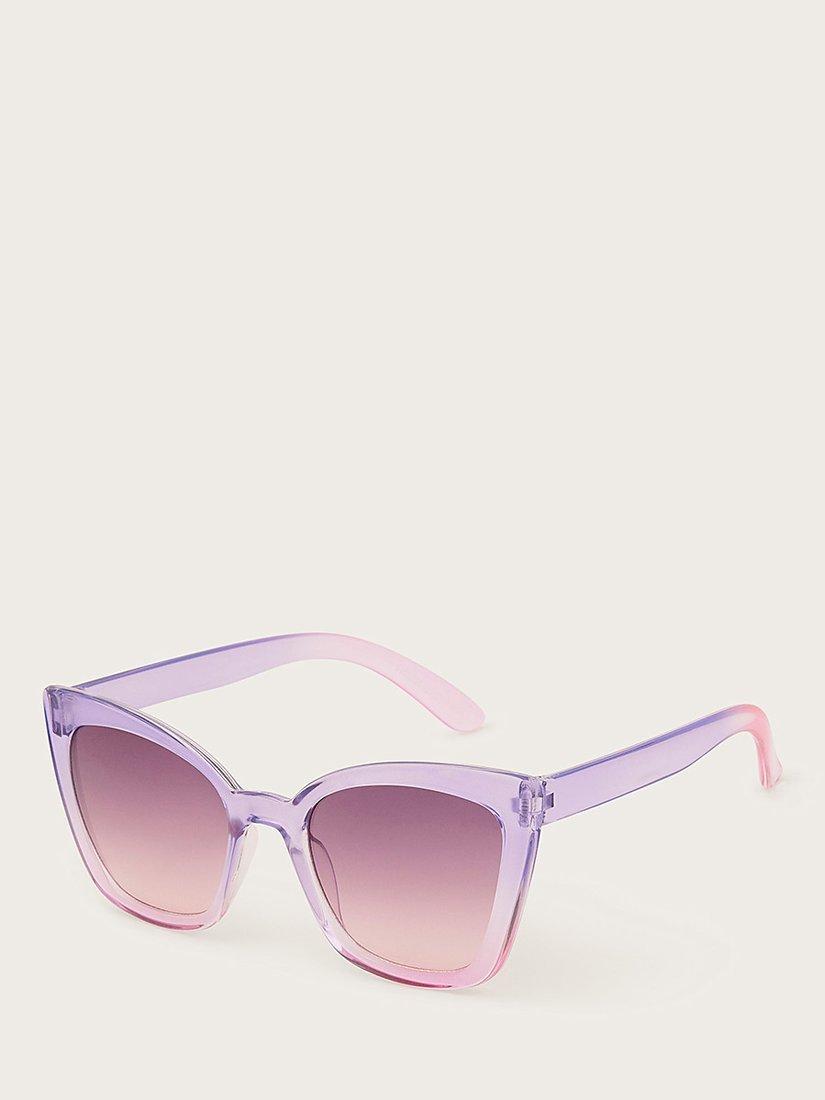 Monsoon Kids' Ombre Recycled Sunglasses, Lilac