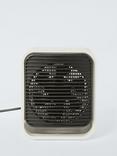 John Lewis Square Fan Heater, Grey/Black