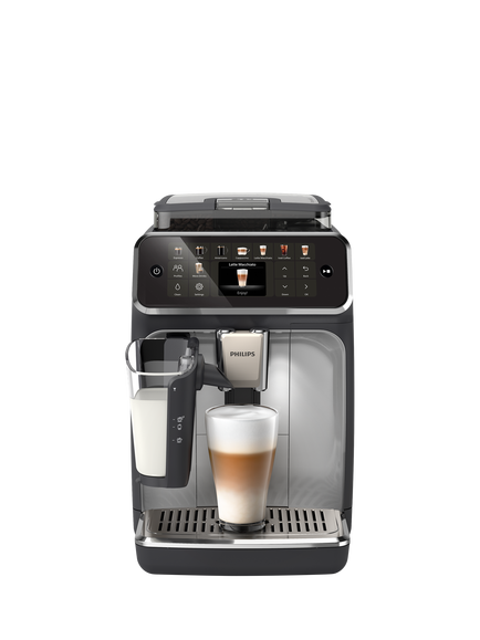 Philips 5500 Series EP5546/70 Bean to Cup Coffee Machine LatteGo Black, Silver, Black