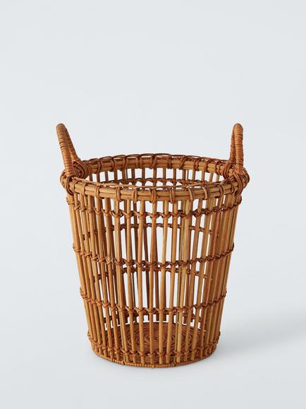 John Lewis Modern Country Rattan Waste Paper Bin - view 2, 