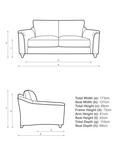 John Lewis Bromley Medium 2 Seater Sofa, Relaxed Linen Auburn