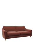 John Lewis Bromley Grand 4 Seater Sofa, Relaxed Linen Auburn