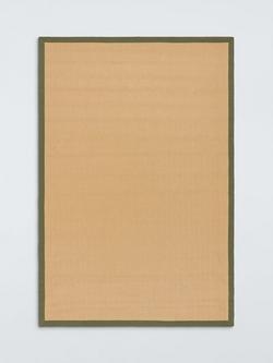 John Lewis Herringbone Jute Rug, Avocado