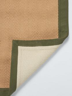 John Lewis Herringbone Jute Rug - view 2, Avocado