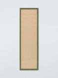 John Lewis Herringbone Jute Runner Rug, Avocado