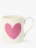 McLaggan Smith Big Heart Bone China Mug, 350ml, Pink Blush