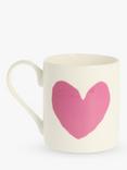 McLaggan Smith Big Heart Bone China Mug, 350ml, Pink Blush