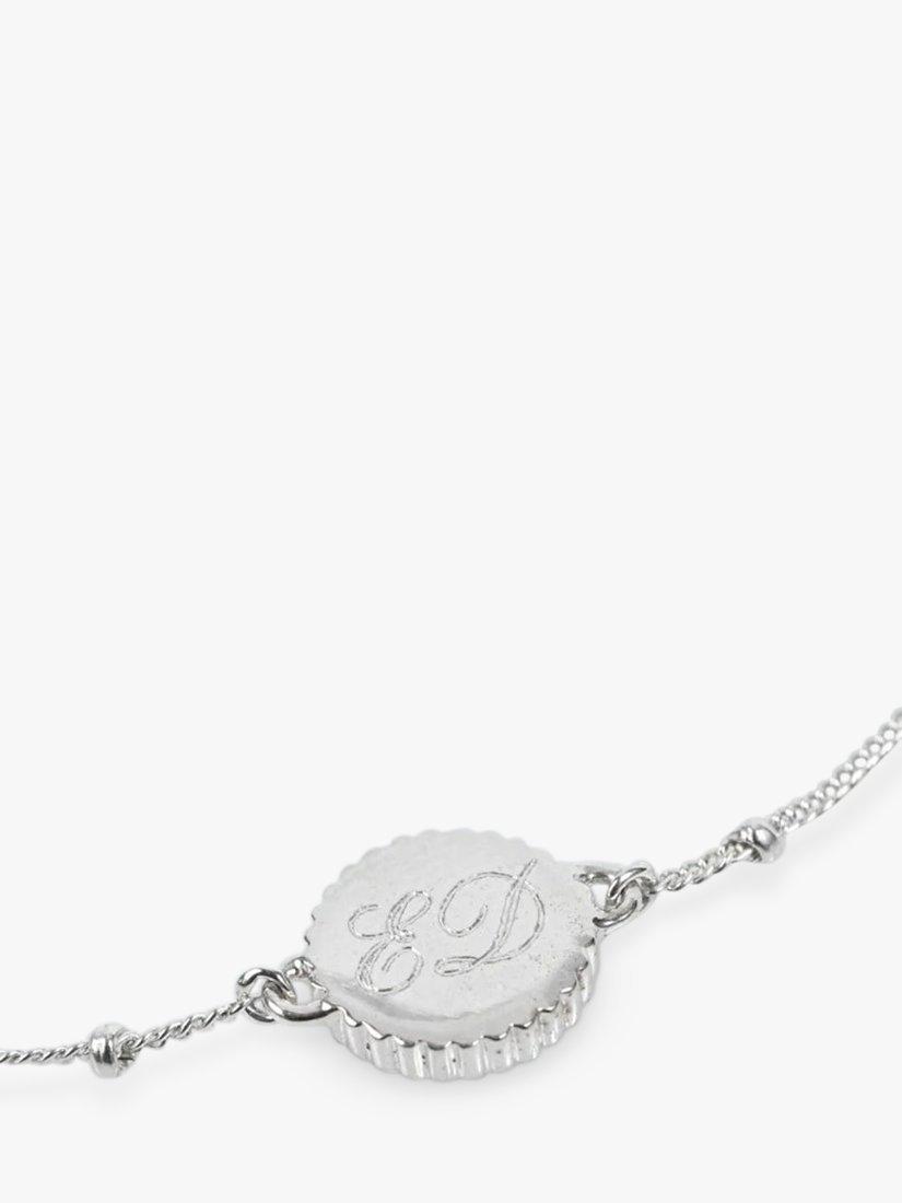 Product image 6 of 6, which shows Auree Barcelona Personalised Birthstone Sterling Silver Beaded Chain Bracelet, Amethyst - February