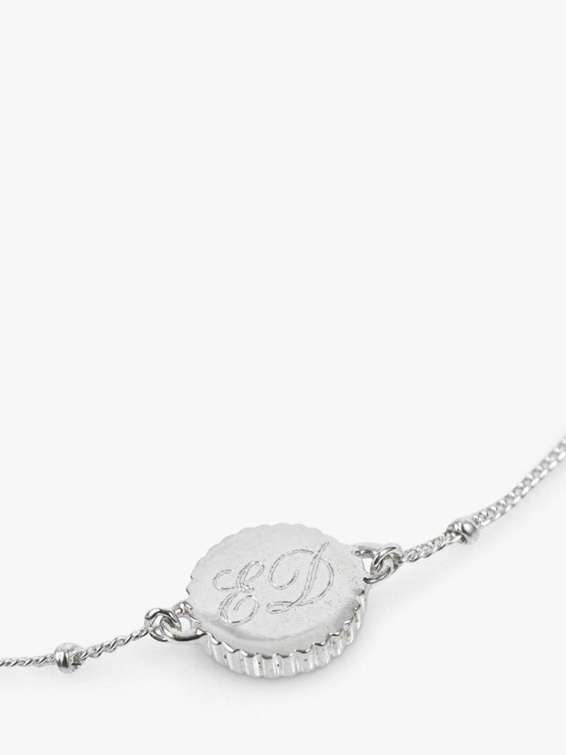 Product image 6 of 6, which shows Auree Barcelona Personalised Birthstone Sterling Silver Beaded Chain Bracelet, Garnet - January