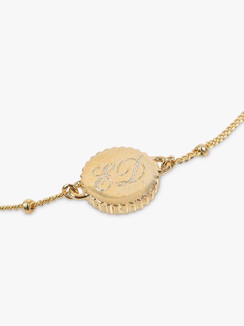 Product image 6 of 6, which shows Auree Barcelona Personalised Birthstone Gold Vermeil Beaded Chain Bracelet, Carnelian - July